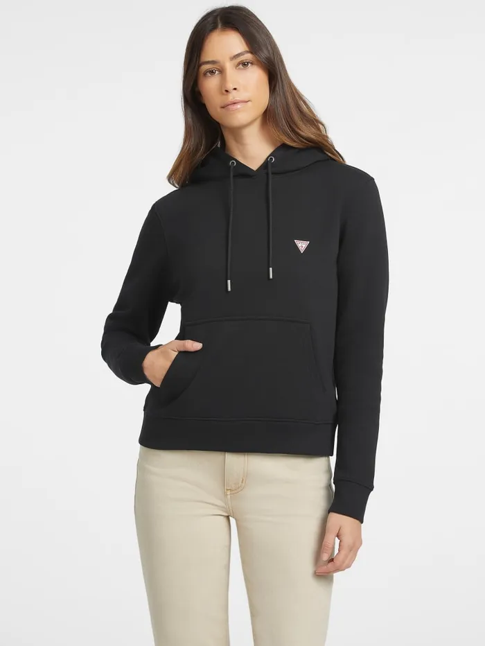 GUESS Sweaters and Knits Mini Patch Hoodie White 8211 Women