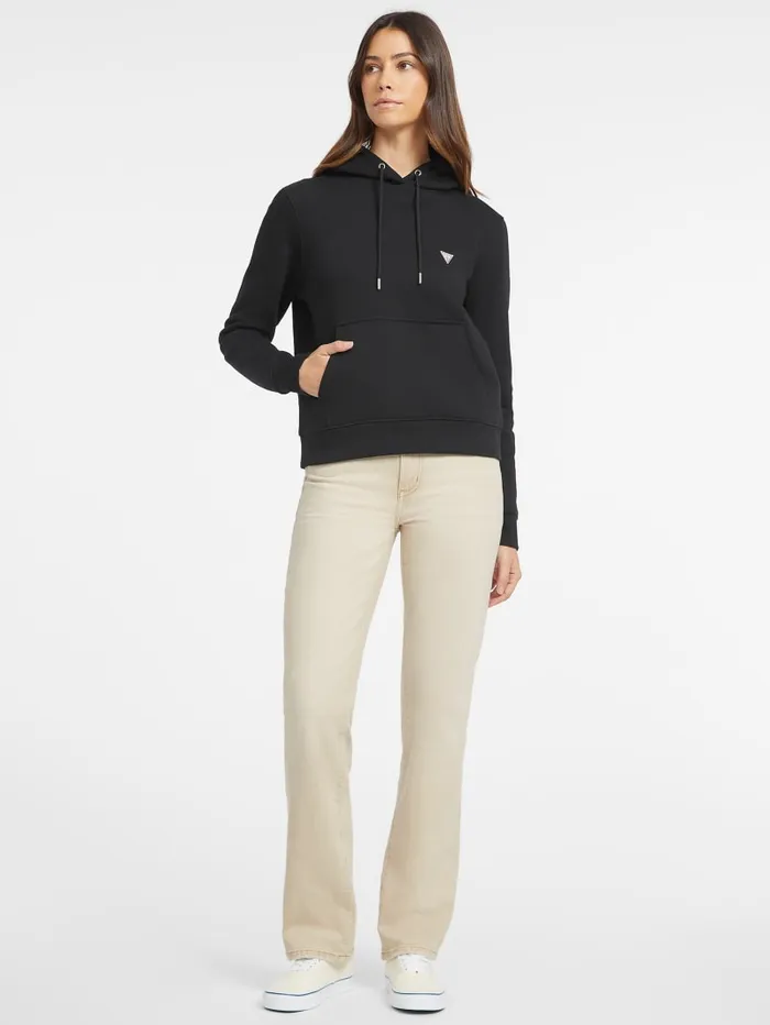 GUESS Sweaters and Knits Mini Patch Hoodie White 8211 Women