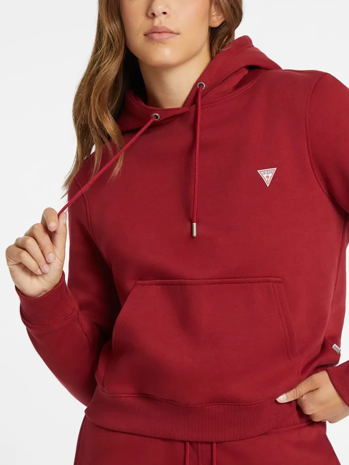 GUESS Sweaters and Knits Mini Patch Hoodie White 8211 Women