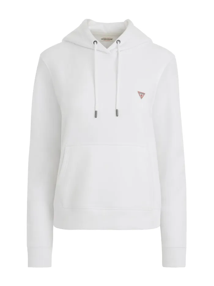 GUESS Sweaters and Knits Mini Patch Hoodie White 8211 Women
