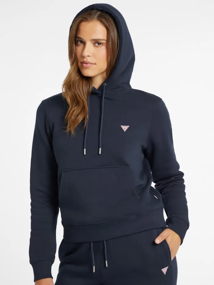 GUESS Sweaters and Knits Mini Patch Hoodie White 8211 Women