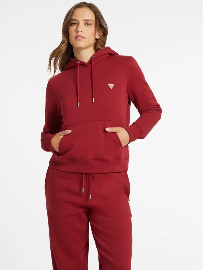 GUESS Sweaters and Knits Mini Patch Hoodie White 8211 Women