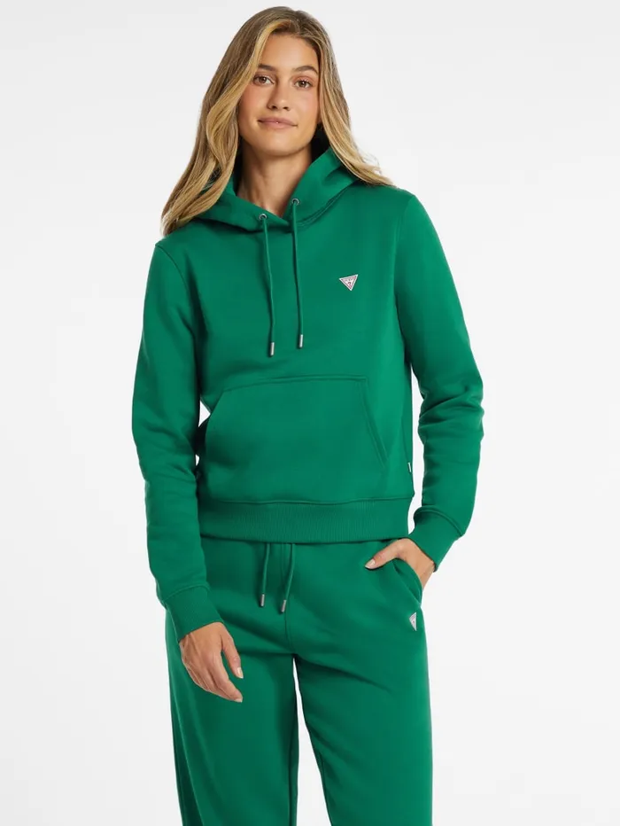 GUESS Sweaters and Knits Mini Patch Hoodie White 8211 Women