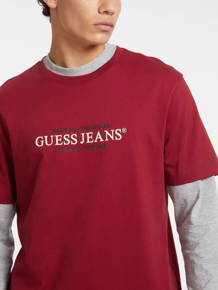 GUESS T Shirts and Tanks American Tradition Tee Red 8211 Men