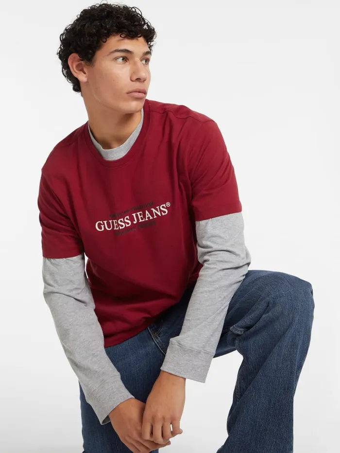 GUESS T Shirts and Tanks American Tradition Tee Red 8211 Men