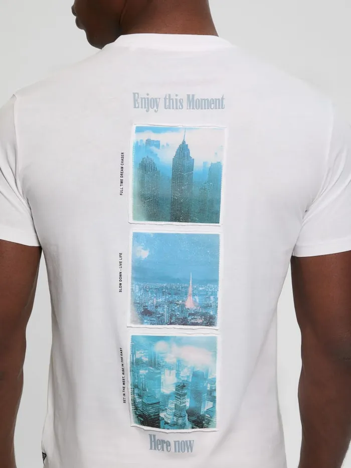 GUESS T Shirts and Tanks Eco City Of Dreams Tee White 8211 Men