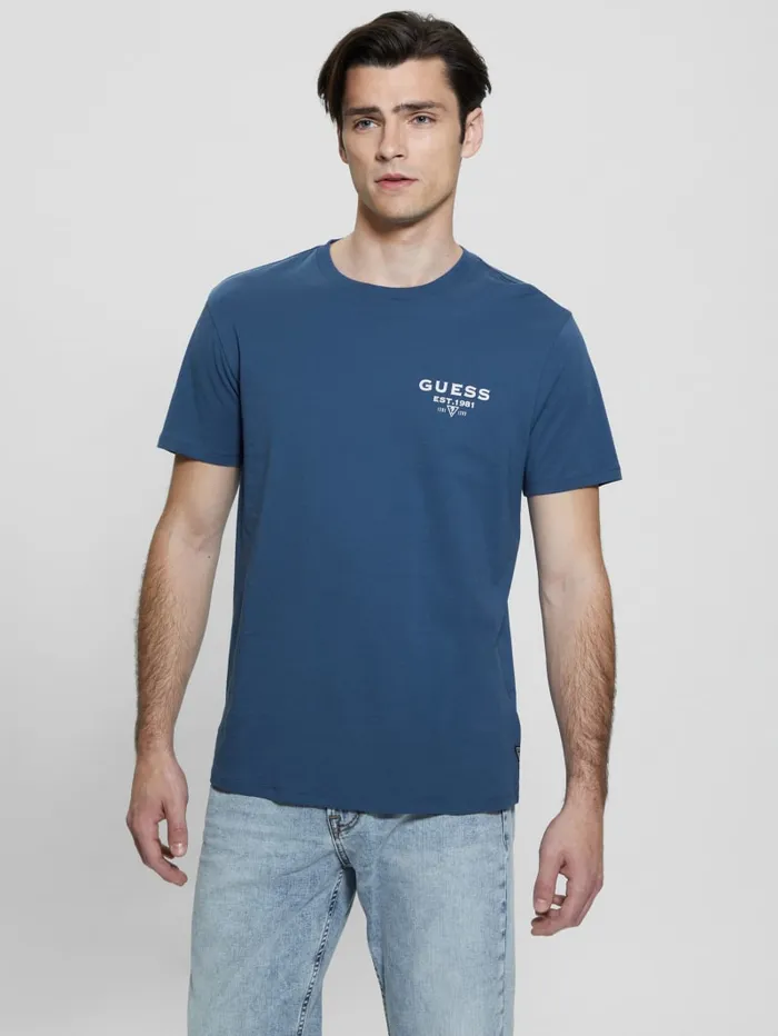 GUESS T Shirts and Tanks Eco Classic Tee Green 8211 Men
