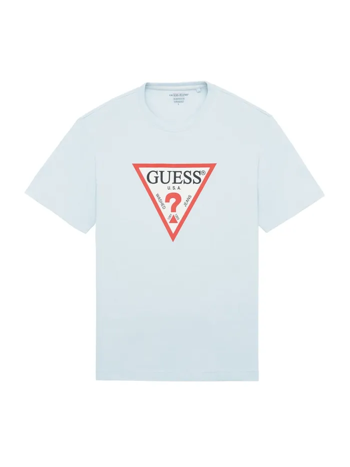 GUESS T Shirts and Tanks Iconic Tee Blue 8211 Men