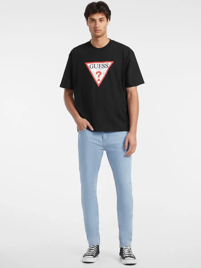 GUESS T Shirts and Tanks Iconic Tee Blue 8211 Men