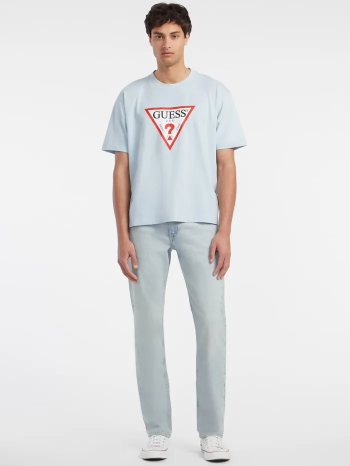 GUESS T Shirts and Tanks Iconic Tee Blue 8211 Men