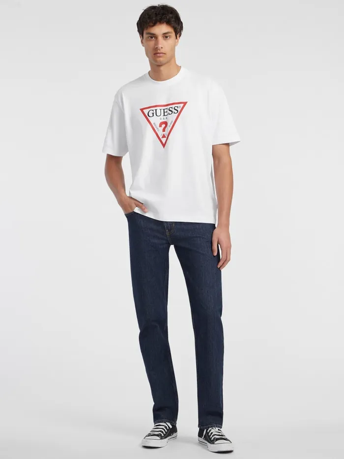 GUESS T Shirts and Tanks Iconic Tee Blue 8211 Men