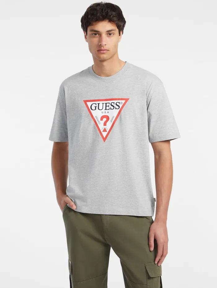 GUESS T Shirts and Tanks Iconic Tee Blue 8211 Men