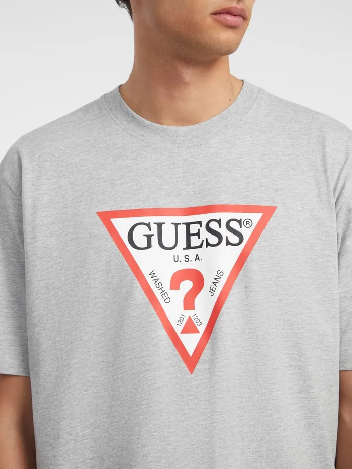 GUESS T Shirts and Tanks Iconic Tee Blue 8211 Men