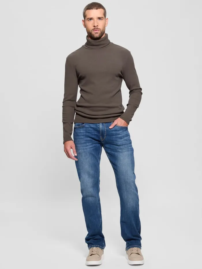 GUESS T Shirts and Tanks Mateo Turtleneck Tee Brown 8211 Men