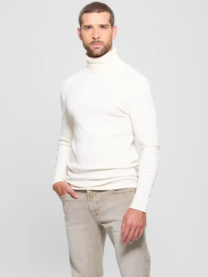 GUESS T Shirts and Tanks Mateo Turtleneck Tee Brown 8211 Men