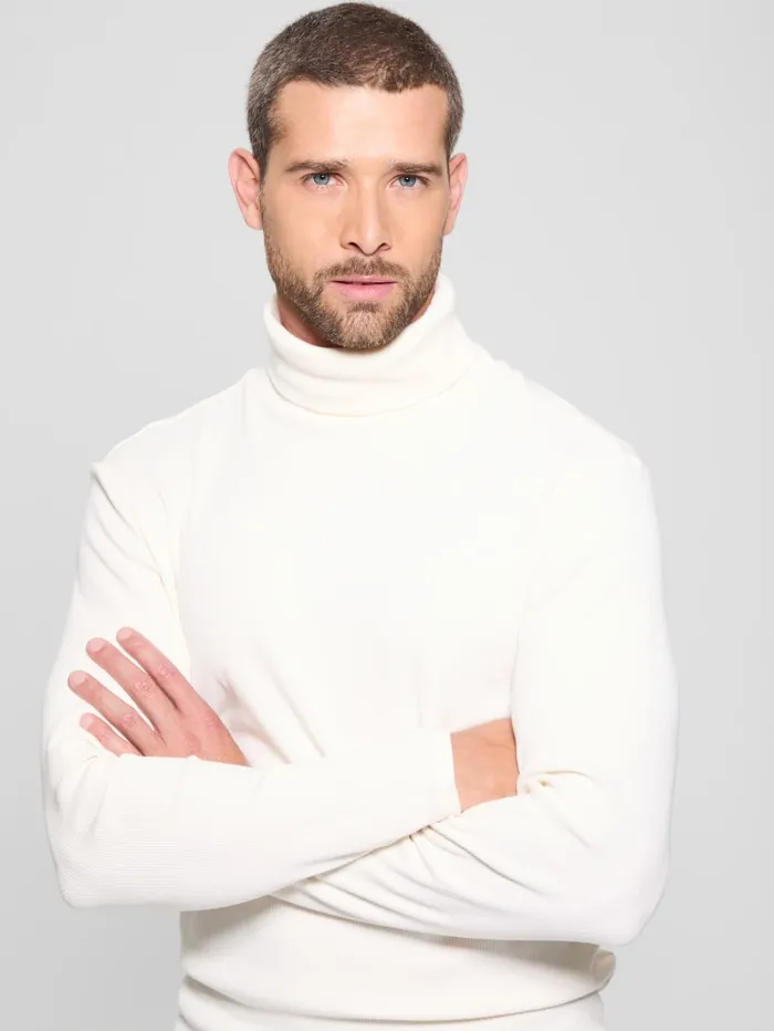 GUESS T Shirts and Tanks Mateo Turtleneck Tee Brown 8211 Men