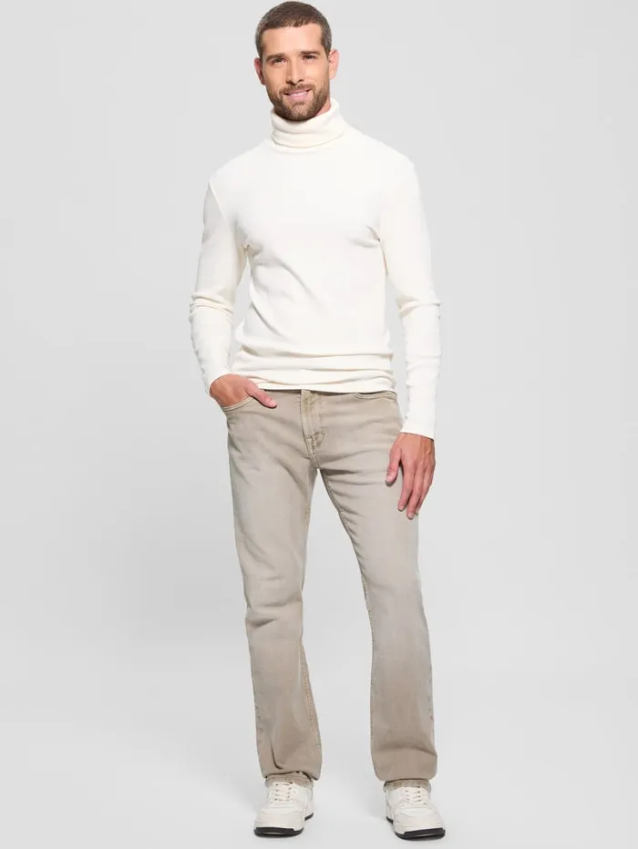 GUESS T Shirts and Tanks Mateo Turtleneck Tee Brown 8211 Men