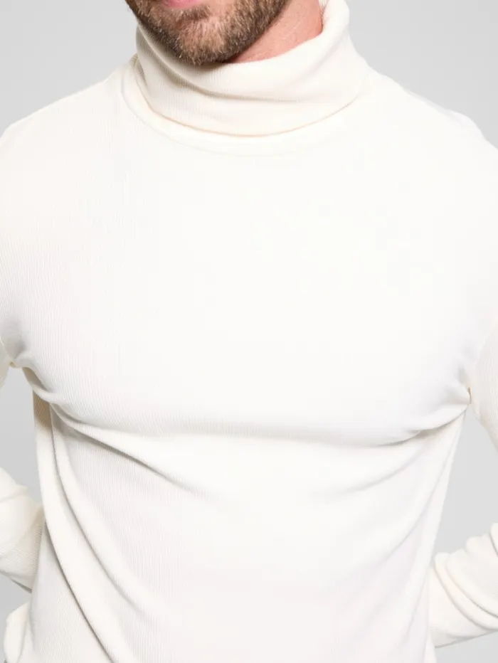 GUESS T Shirts and Tanks Mateo Turtleneck Tee Brown 8211 Men