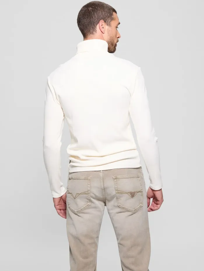 GUESS T Shirts and Tanks Mateo Turtleneck Tee Brown 8211 Men