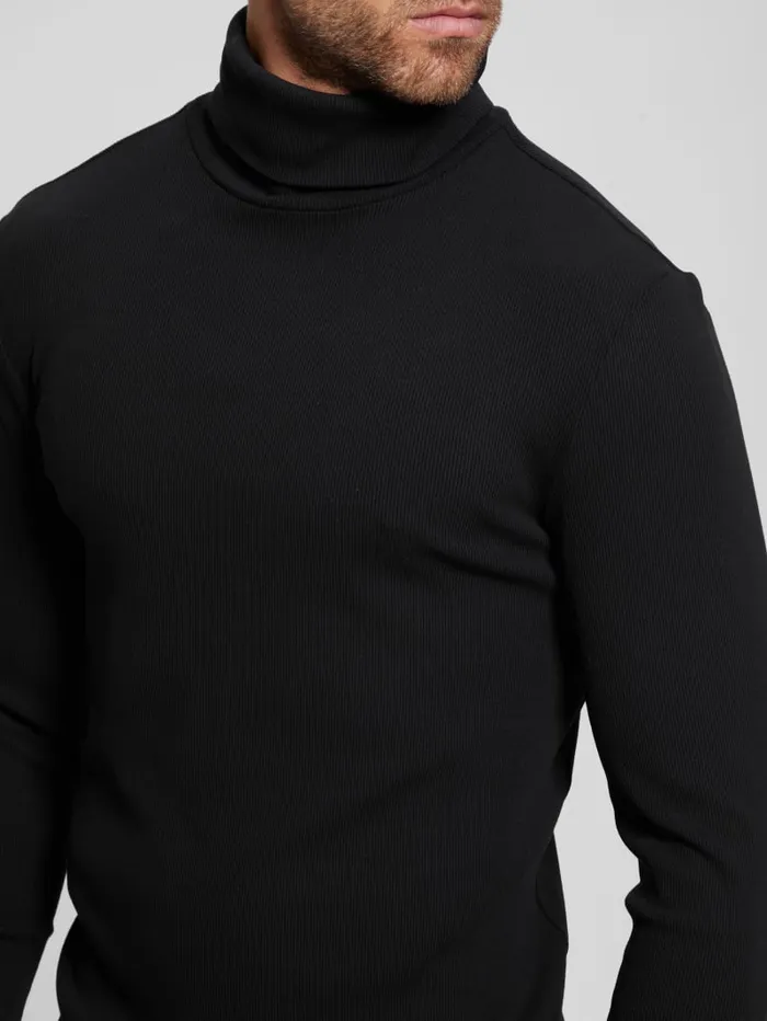 GUESS T Shirts and Tanks Mateo Turtleneck Tee Brown 8211 Men