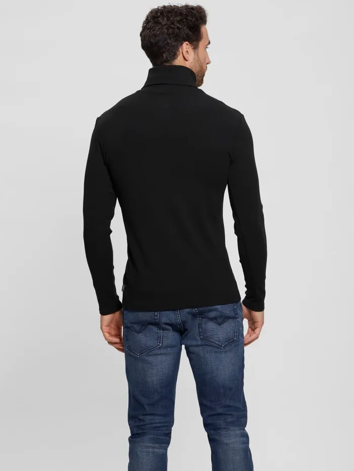 GUESS T Shirts and Tanks Mateo Turtleneck Tee Brown 8211 Men