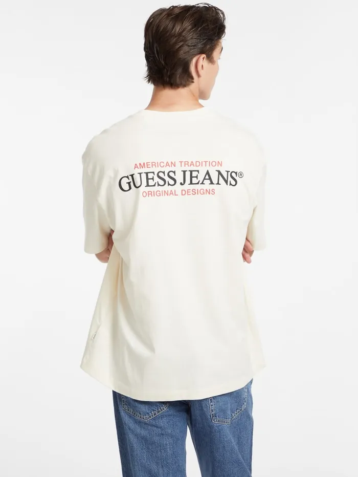 GUESS T Shirts and Tanks Oversized American Tradition Tee Black 8211 Men