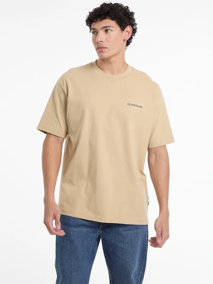 GUESS T Shirts and Tanks Oversized American Tradition Tee Black 8211 Men