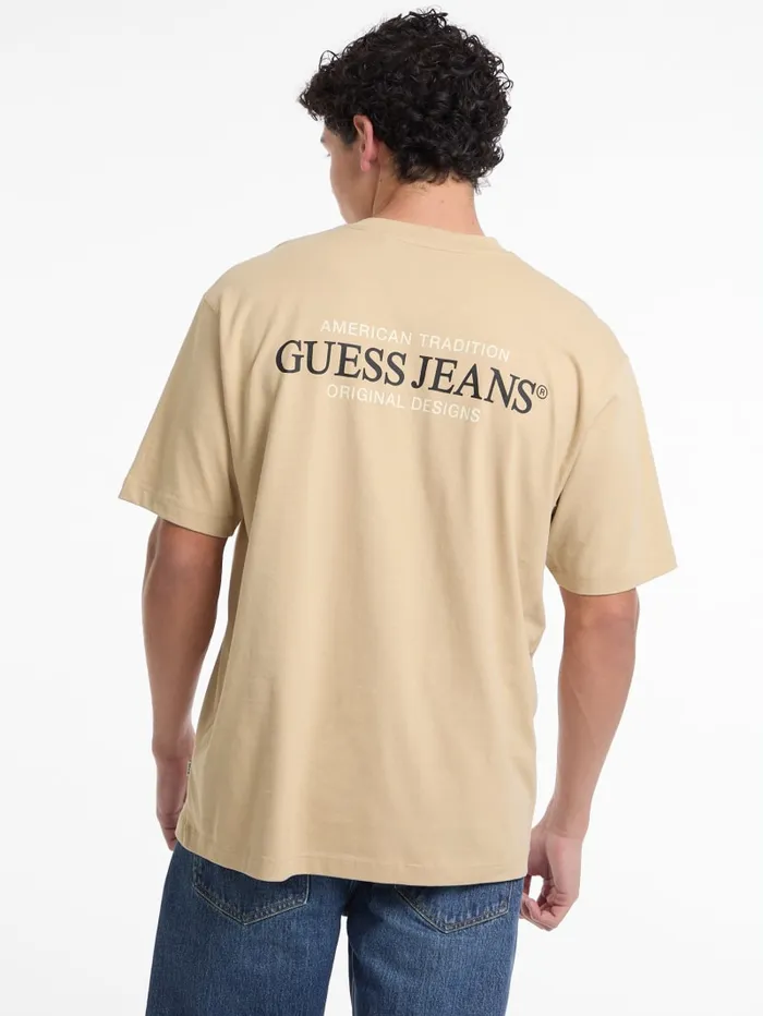 GUESS T Shirts and Tanks Oversized American Tradition Tee Black 8211 Men