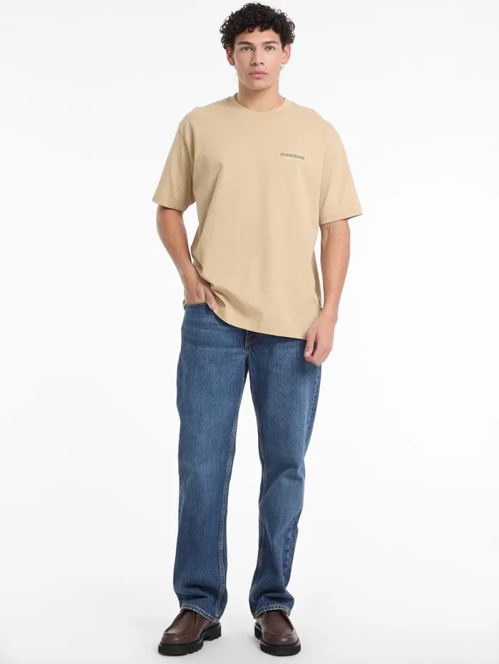 GUESS T Shirts and Tanks Oversized American Tradition Tee Black 8211 Men