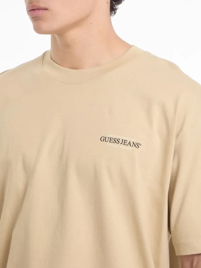 GUESS T Shirts and Tanks Oversized American Tradition Tee Black 8211 Men