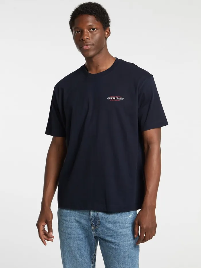 GUESS T Shirts and Tanks Oversized American Tradition Tee Black 8211 Men