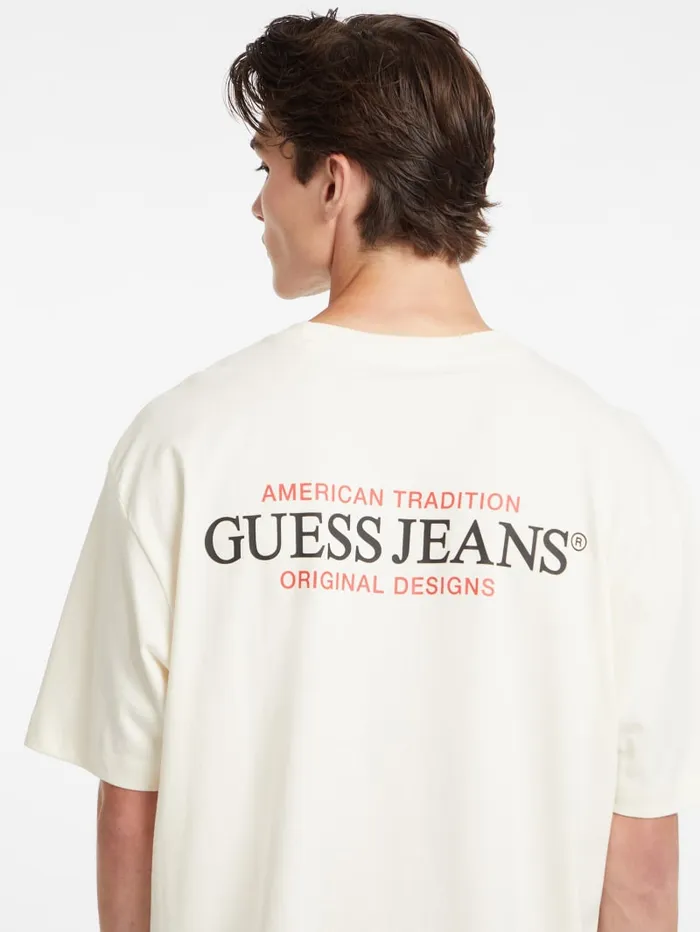 GUESS T Shirts and Tanks Oversized American Tradition Tee Black 8211 Men