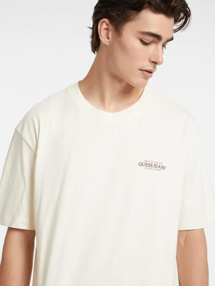 GUESS T Shirts and Tanks Oversized American Tradition Tee Black 8211 Men