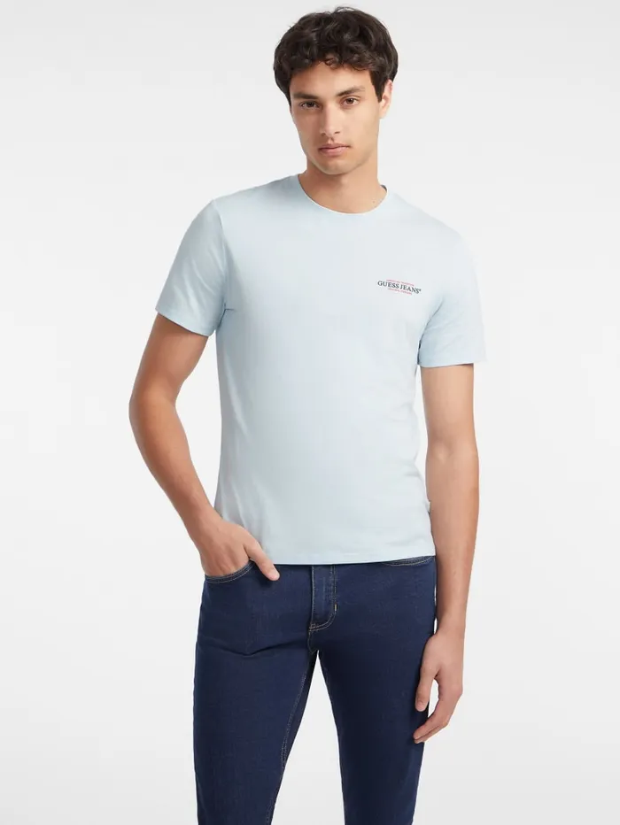 GUESS T Shirts and Tanks Slim American Tradition Tee Blue 8211 Men