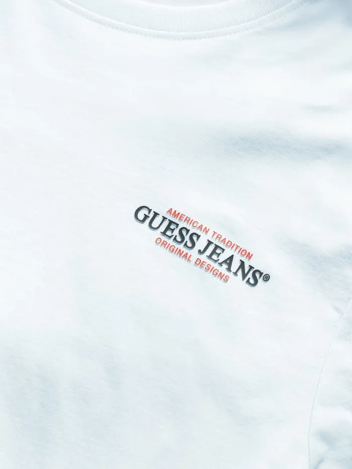 GUESS T Shirts and Tanks Slim American Tradition Tee Blue 8211 Men