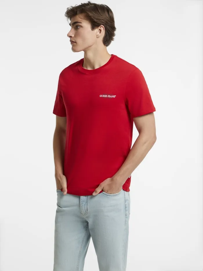 GUESS T Shirts and Tanks Slim American Tradition Tee Blue 8211 Men