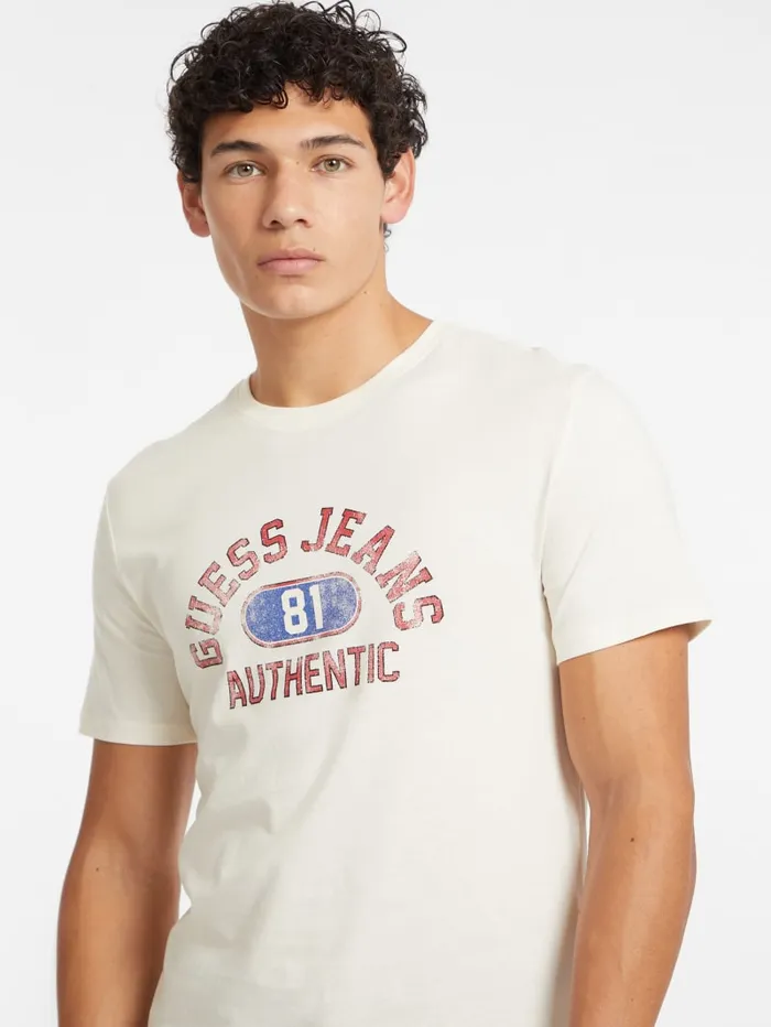 GUESS T Shirts and Tanks Slim Authentic Logo Tee Black 8211 Men