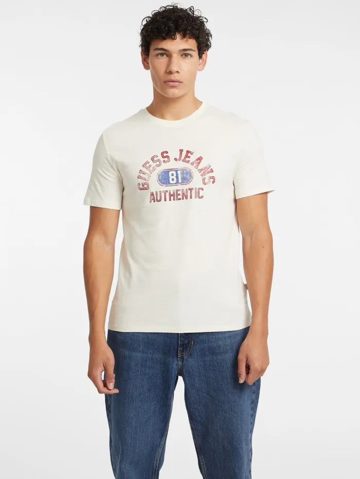 GUESS T Shirts and Tanks Slim Authentic Logo Tee Black 8211 Men