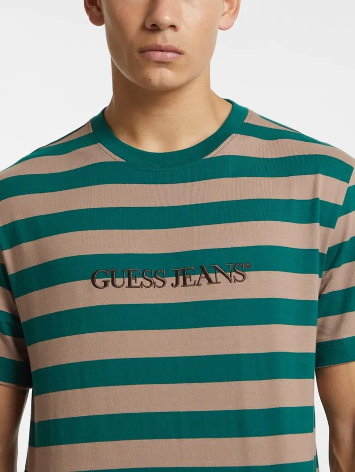 GUESS T Shirts and Tanks Striped Logo Tee Colors 8211 Men