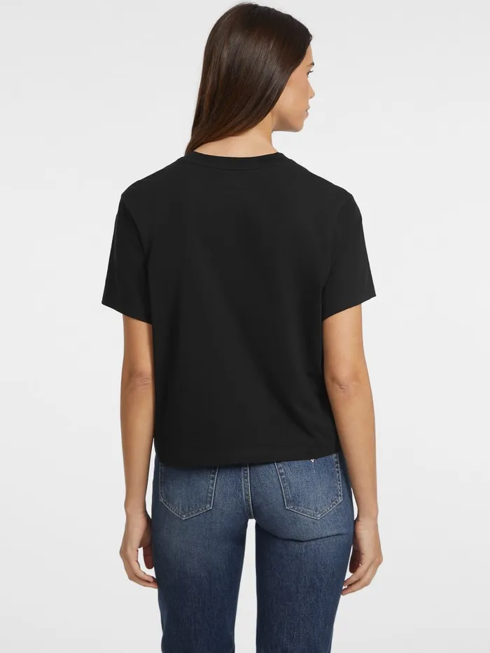GUESS Tops Boxy Iconic Tee White 8211 Women
