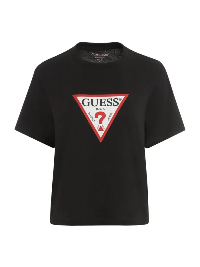GUESS Tops Boxy Iconic Tee White 8211 Women