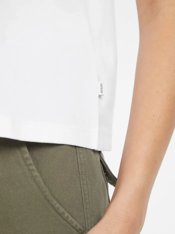 GUESS Tops Boxy Iconic Tee White 8211 Women