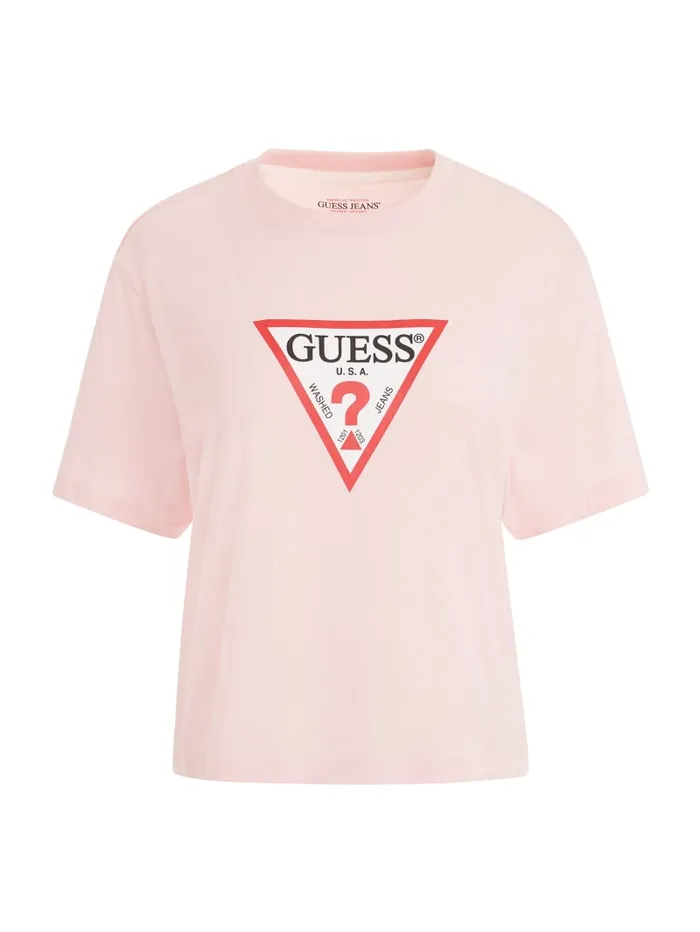 GUESS Tops Boxy Iconic Tee White 8211 Women