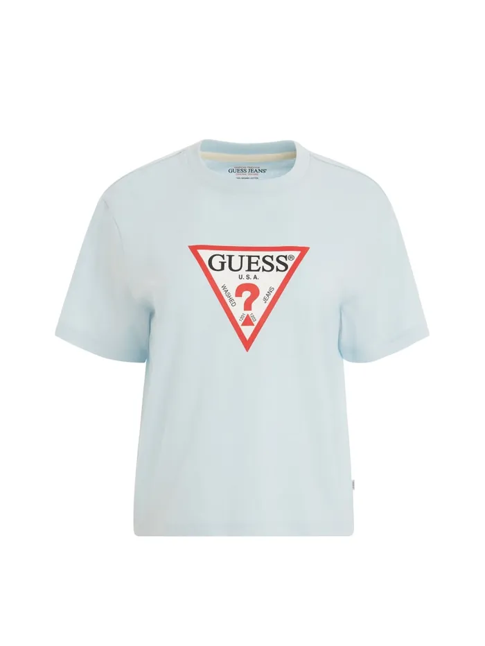 GUESS Tops Boxy Iconic Tee White 8211 Women