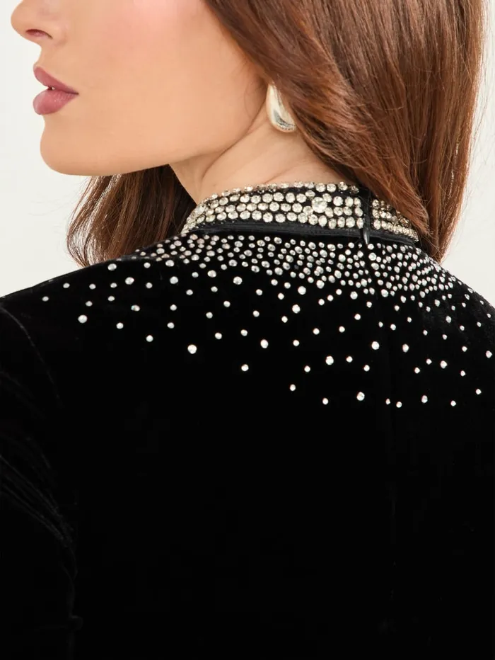 GUESS Tops Danse Velour Top Black 8211 Women