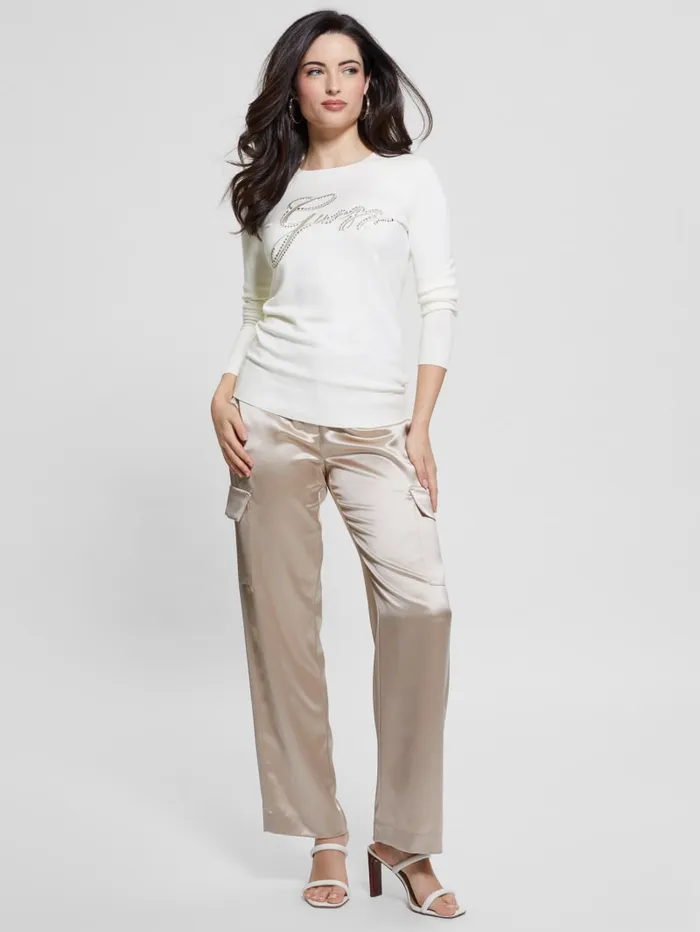GUESS Tops Eco Olive Sweater White 8211 Women