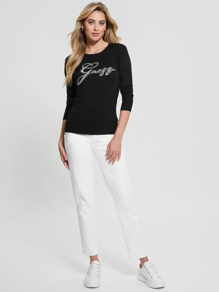 GUESS Tops Eco Olive Sweater White 8211 Women
