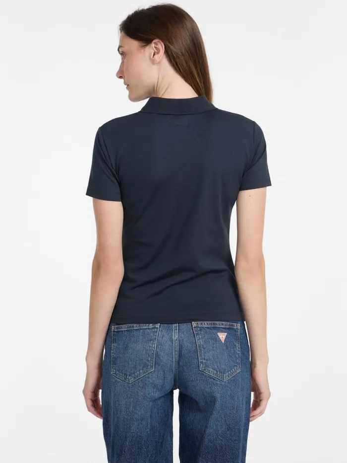 GUESS Tops Eco Piquet Polo Blue 8211 Women