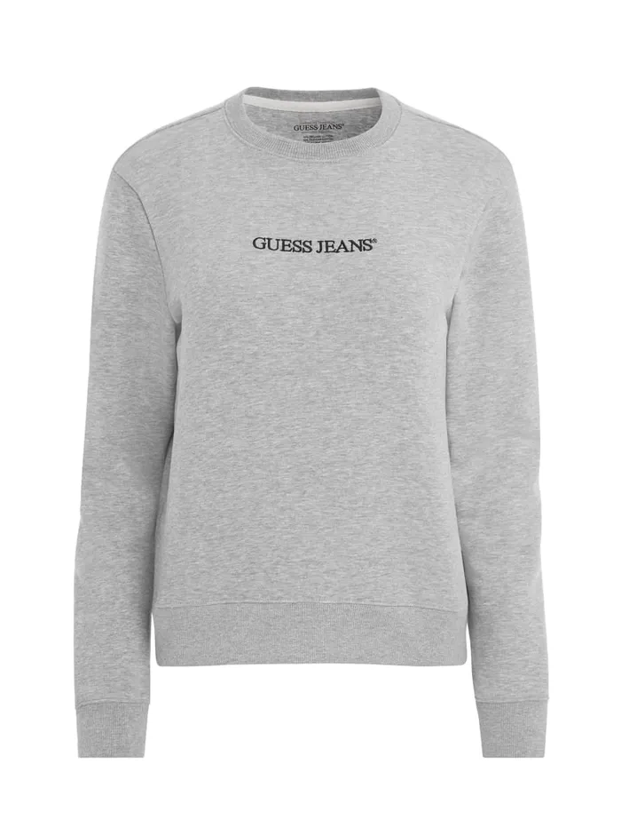 GUESS Tops Embroidered Logo Sweatshirt Blue 8211 Women