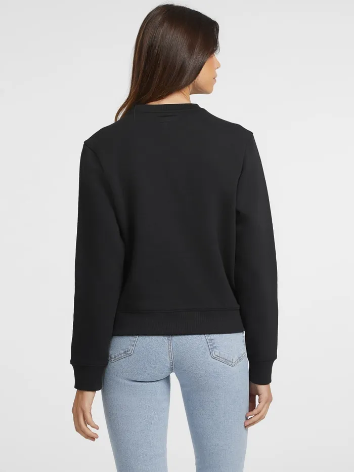 GUESS Tops Embroidered Logo Sweatshirt Blue 8211 Women